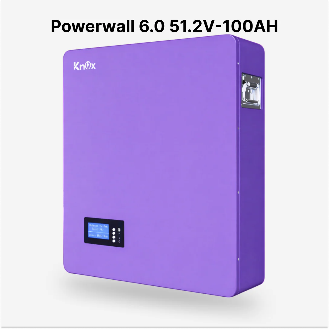 Knox Powerwall 6.0 Lithium-ion Battery with LCD - 51.2V 100AH IP20 Main image