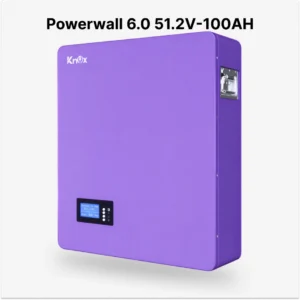 Knox Powerwall 6.0 Lithium-ion Battery with LCD - 51.2V 100AH IP20